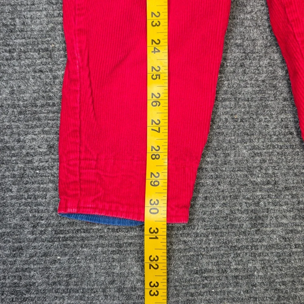 Vintage Hush Puppies Corduroy Ace Pilot Airplane Overalls Kids Size 3T Red